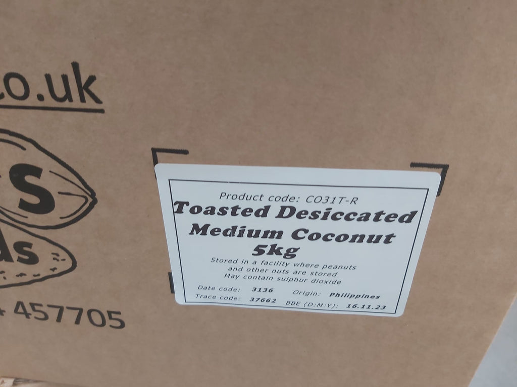 Toasted medium desiccated coconut 5kg